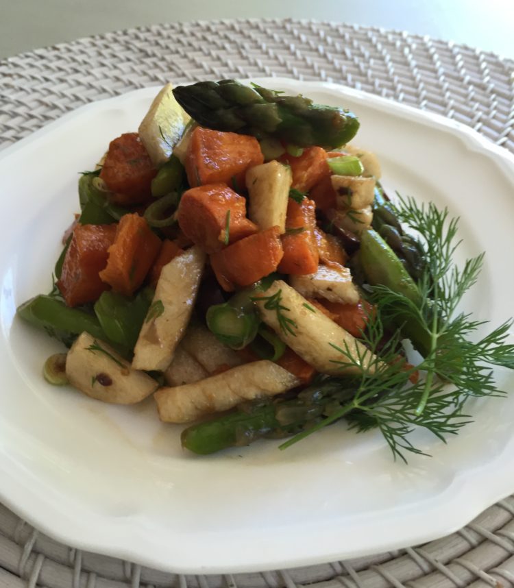 photo of Asparagus & Roasted Sweet Potato Salad
