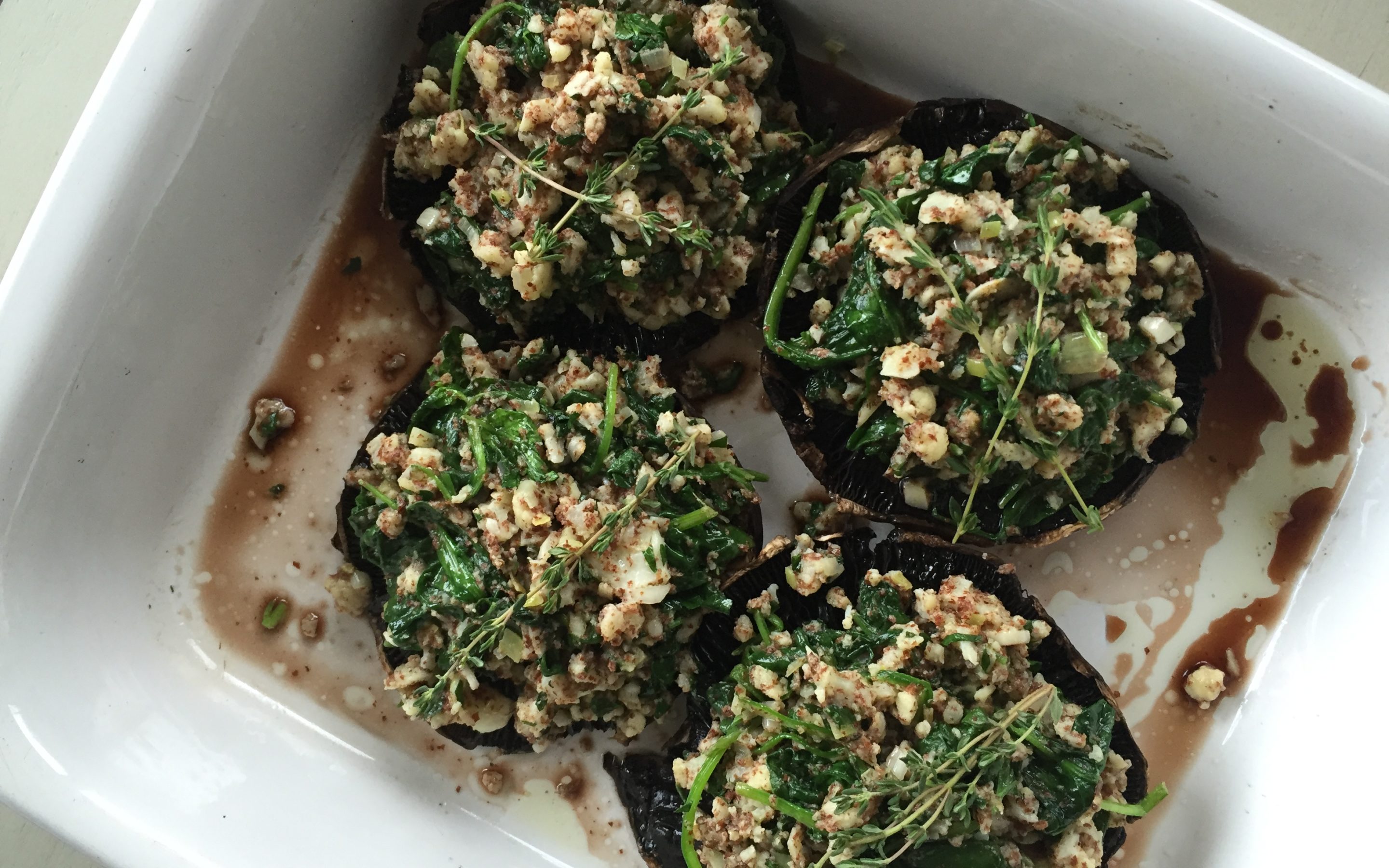 savory stuffed mushrooms