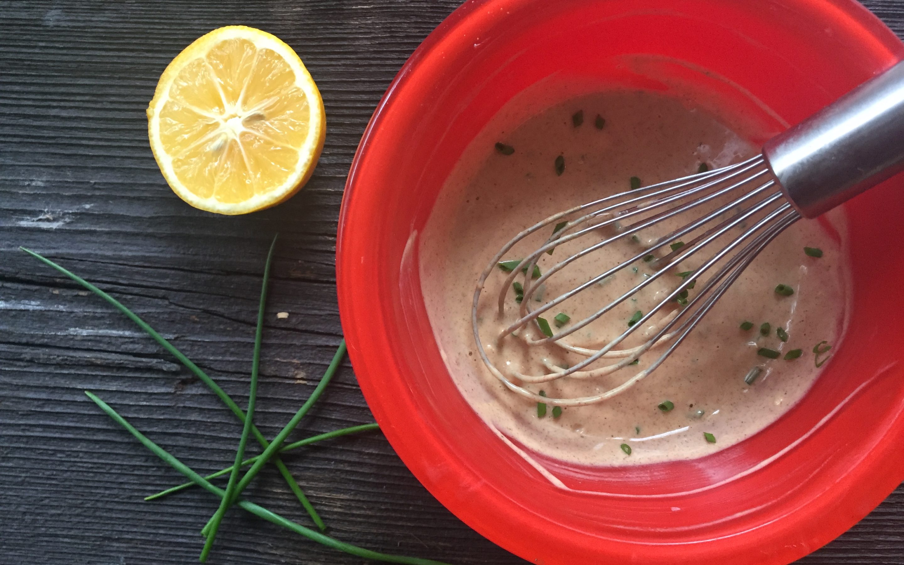 Creamy Lemon Chive Dressing