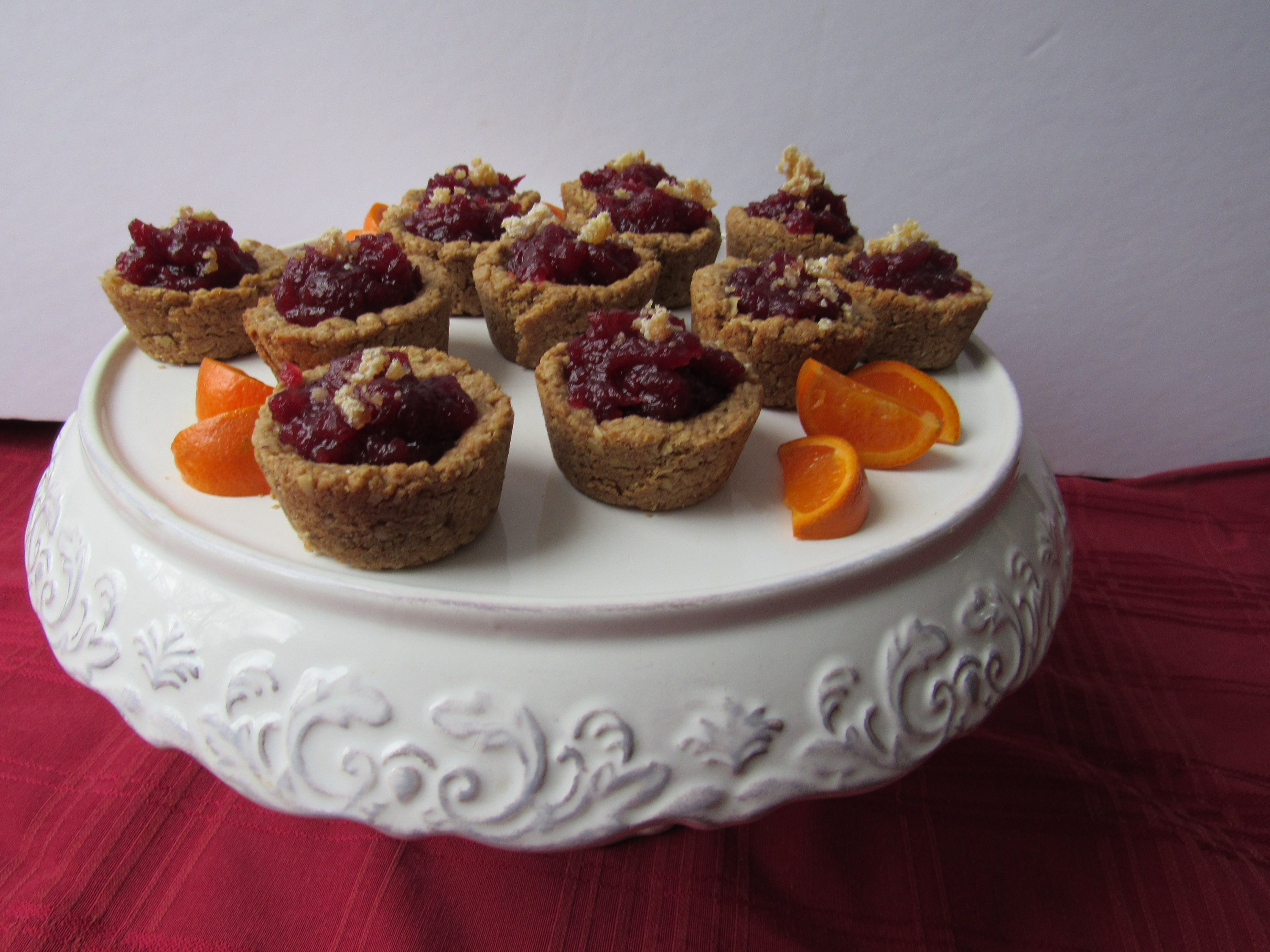 Gluten-Free Mini Cranberry-Walnut Tarts