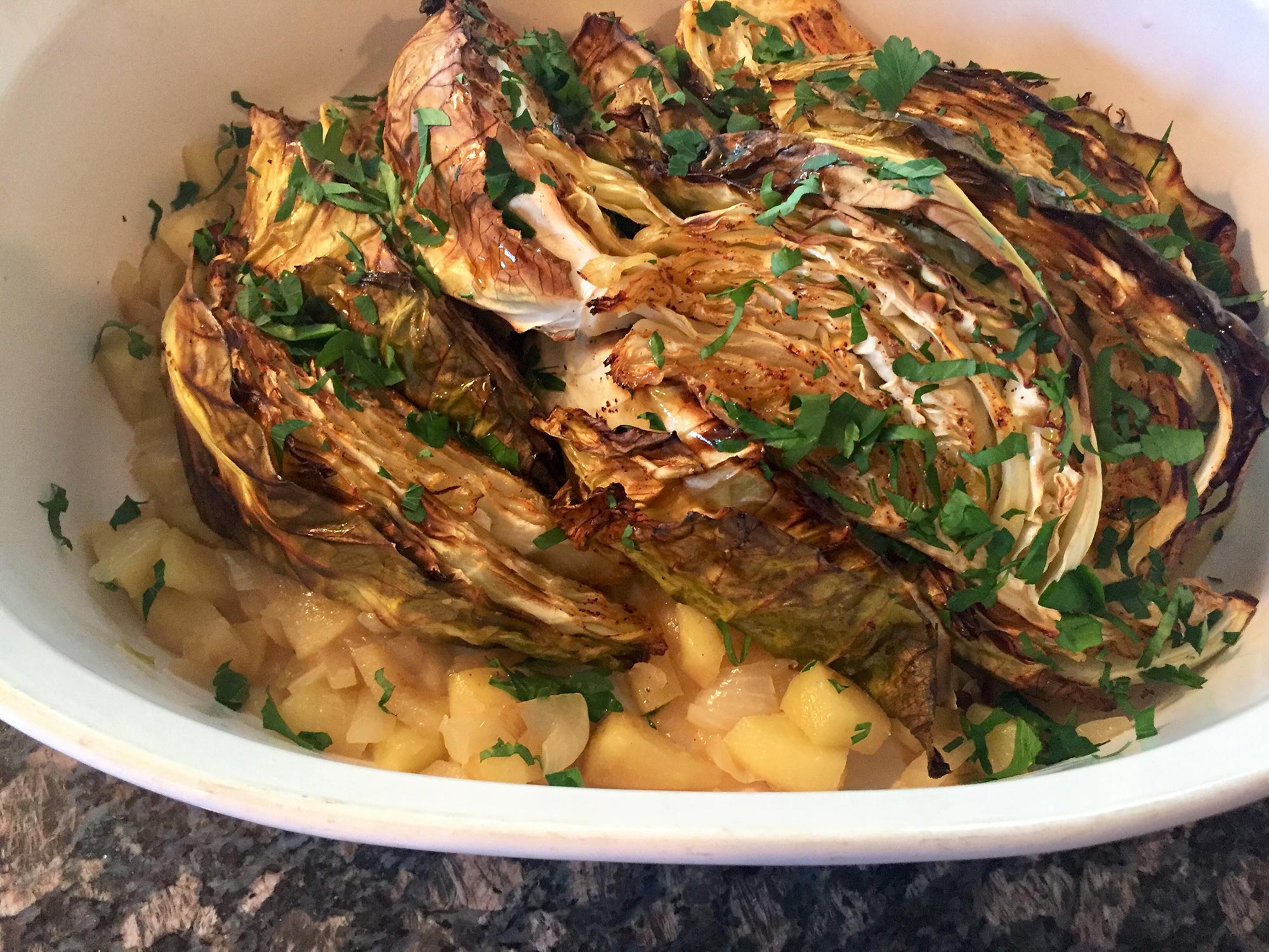 Crispy Oven Roasted Cabbage