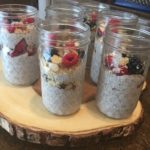 chia hemp snack cups in jars