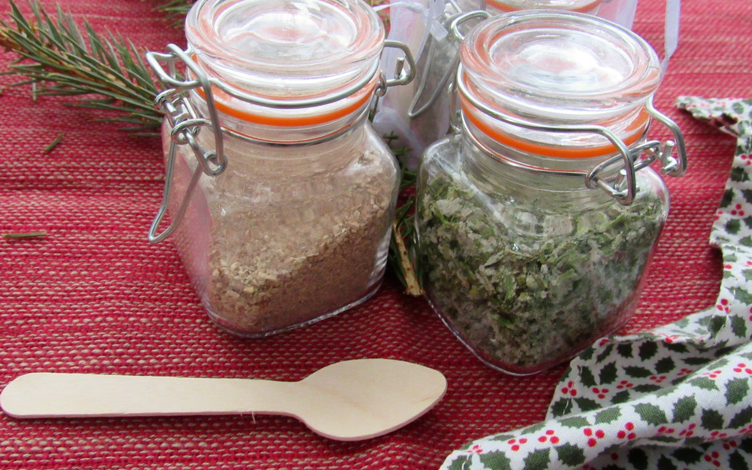 dried food in jars