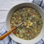 photo of cauliflower quinoa chowder